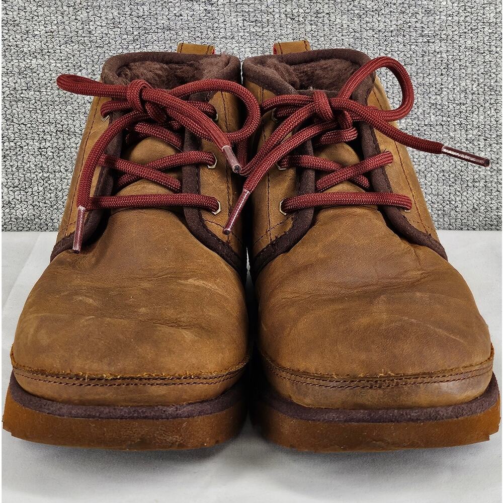 UGG YOUTH NEUMEL II BROWN WATERPROOF PLUSH MID-TOP CHUKKA BOOTS US SIZE 3 - Picture 10 of 11
